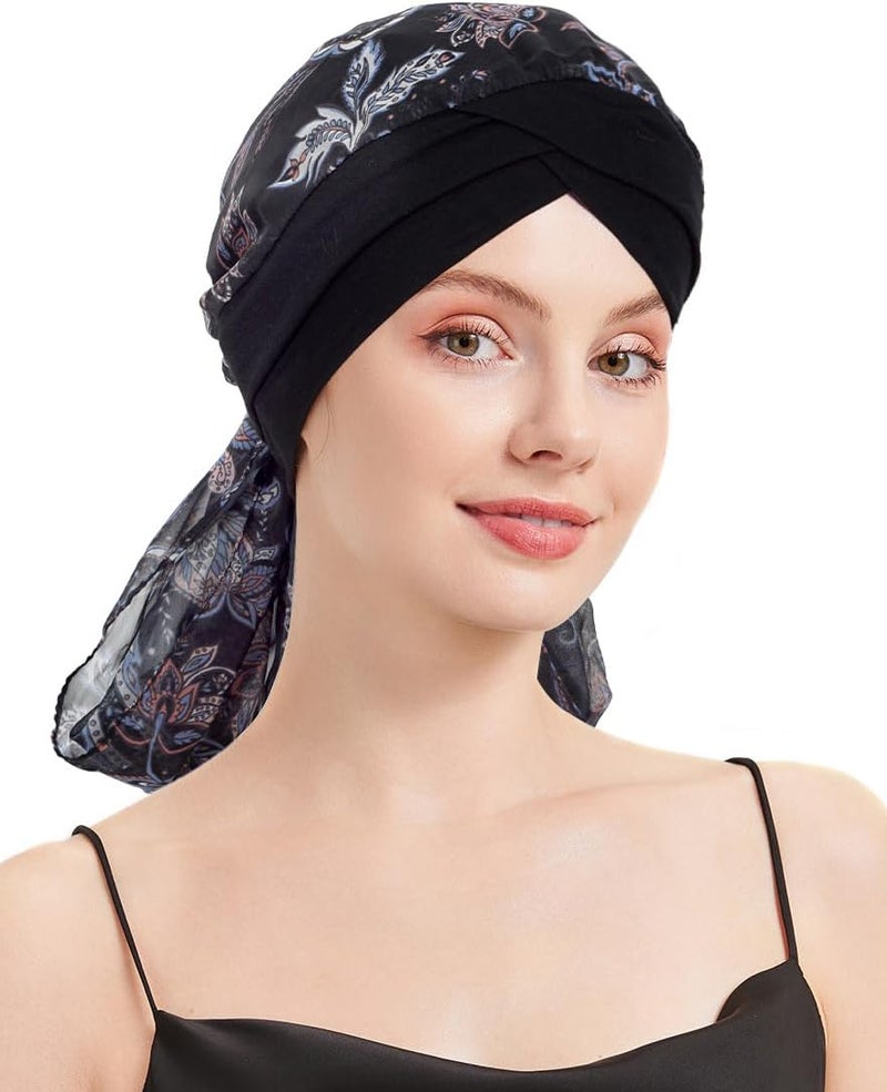 FADACHY Chemo Headwear for Women Full Coverage Head Scarf Hair Wrap Head Covering for Cancer Chemotherapy Patients, Hair Loss - Image 5